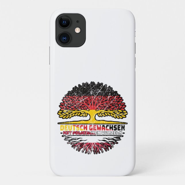Polen Polnisch Deutsch Deutschland Baum Wurzel Case-Mate iPhone Hülle (Rückseite)