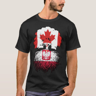 Polen Polnisch Kanadisches Treuhandflagge T-Shirt