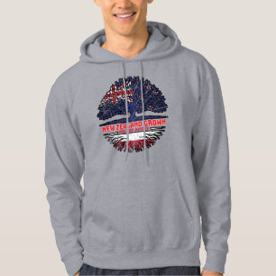 Polen Polnisch Neuseeländer Neuseeland Baumwurzeln Hoodie