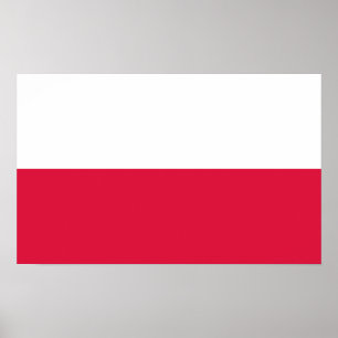 Polen - polnische Flagge Poster