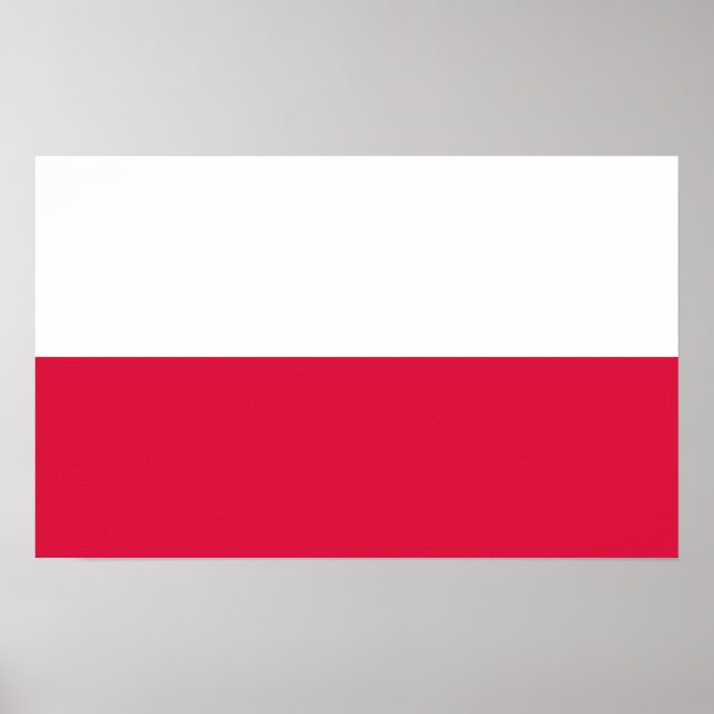 Polen - polnische Flagge Poster (Vorne)