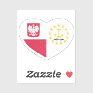 Polen Polnische Insel Rhode Insel Rhode Islander H Aufkleber