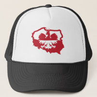 Polen Polnischer Adler Flag Trucker Cap