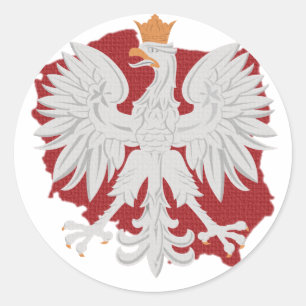 Polen polnisches Eagle Runder Aufkleber