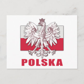 Polen Polska-Wappen Postkarte