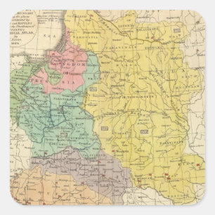 Polen, Preußen und Ungarn Quadratischer Aufkleber