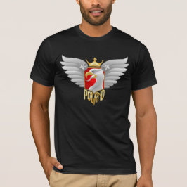 Polen-Radfahrer-Entwurf T-Shirt
