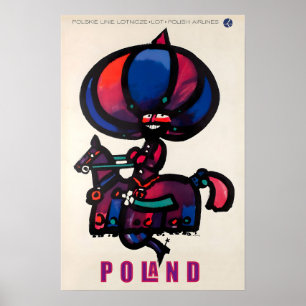 Polen Reiseplakat Polnische Kunst druckt  Poster