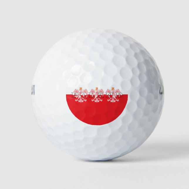 Polen Rote Adler Golfball (Vorderseite)