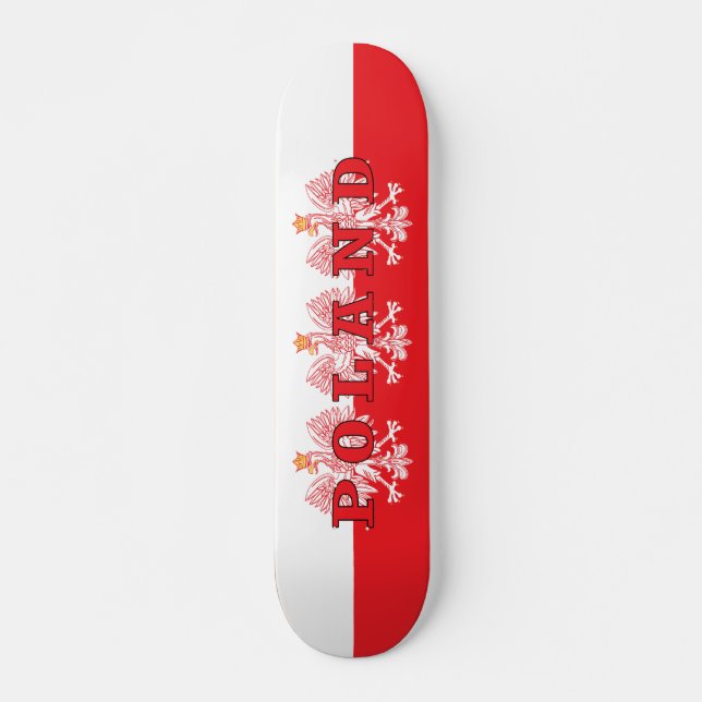 Polen Rote Adler Skateboard (Vorne)