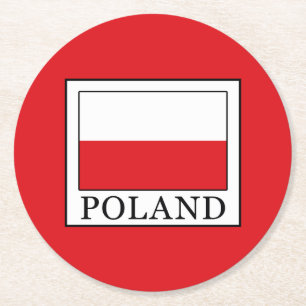 Polen Runder Pappuntersetzer