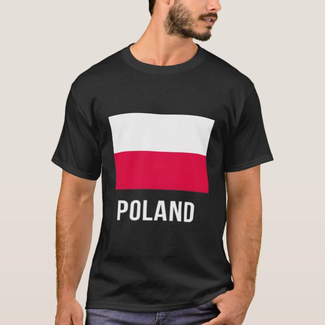 Polen Shirt der Flagge Polnisch (Vorderseite)
