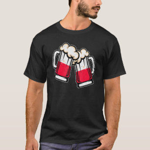 Polen Tasse des Biers Cooles Polnisches Bier T-Shirt