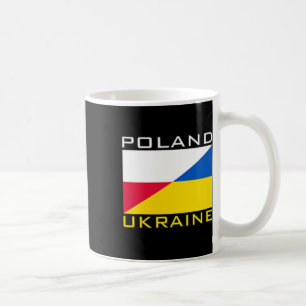 Polen Ukraine Flagge Unterstützung Freundschaft Na Kaffeetasse