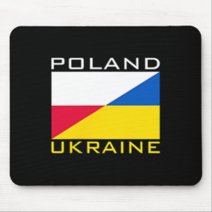 Polen Ukraine Flagge Unterstützung Freundschaft Na Mousepad