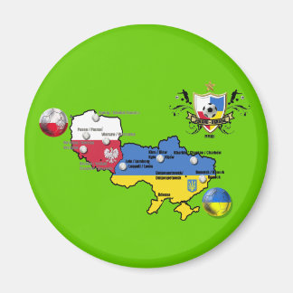 Polen Ukraine Fußball-Europameisterschaft 2012 Fah Magnet
