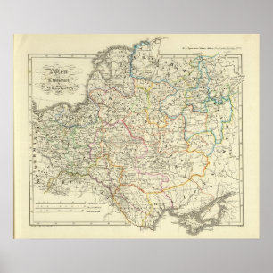 Polen und Litauen 1125-1386 Poster