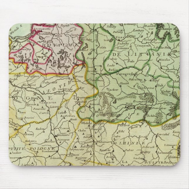 Polen und Litauen Mousepad (Vorne)