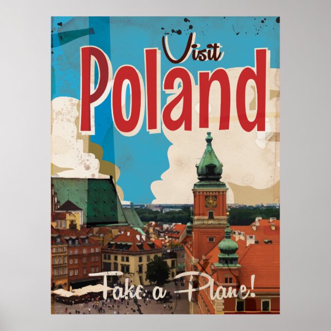 Polen Vintage Travel Poster (Vorne)
