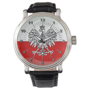 Polen-Wappen Armbanduhr