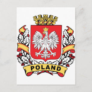 Polen Wappen Postkarte
