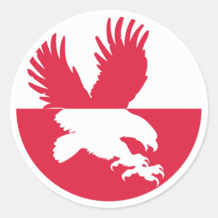 Polen Weißschwanzadler Polnischer Landtier Runder Aufkleber