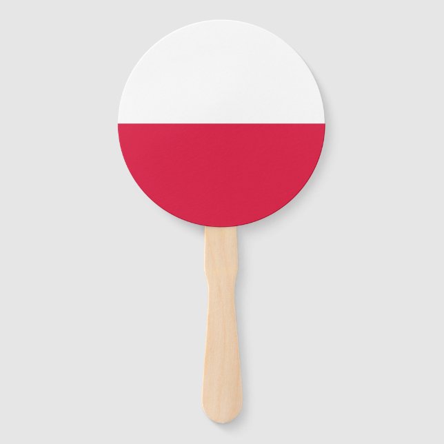 Polenflagge Fächer (Vorderseite)