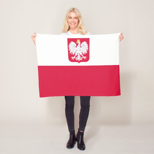 Polenflagge Fleecedecke (Beispiel)