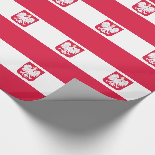 Polenflagge Geschenkpapier (Ecke)