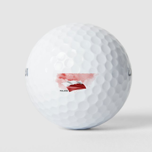 Polenflagge Golfball (Vorderseite)