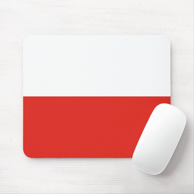 Polenflagge Mousepad (Mit Mouse)