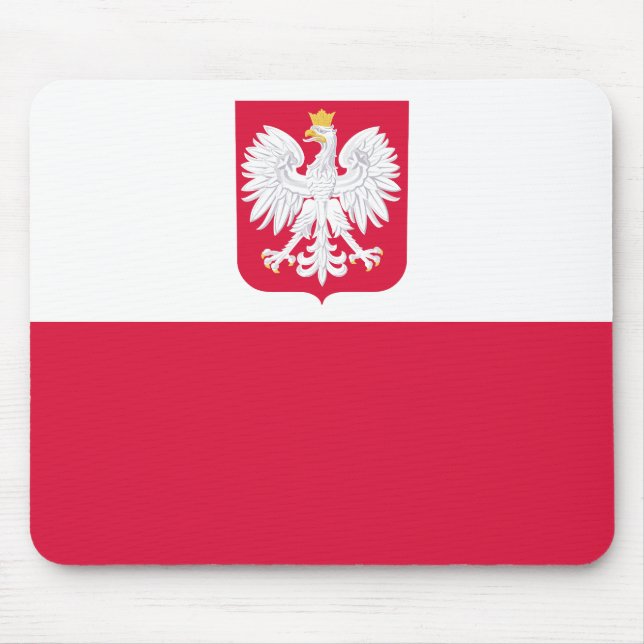 Polenflagge Mousepad (Vorne)