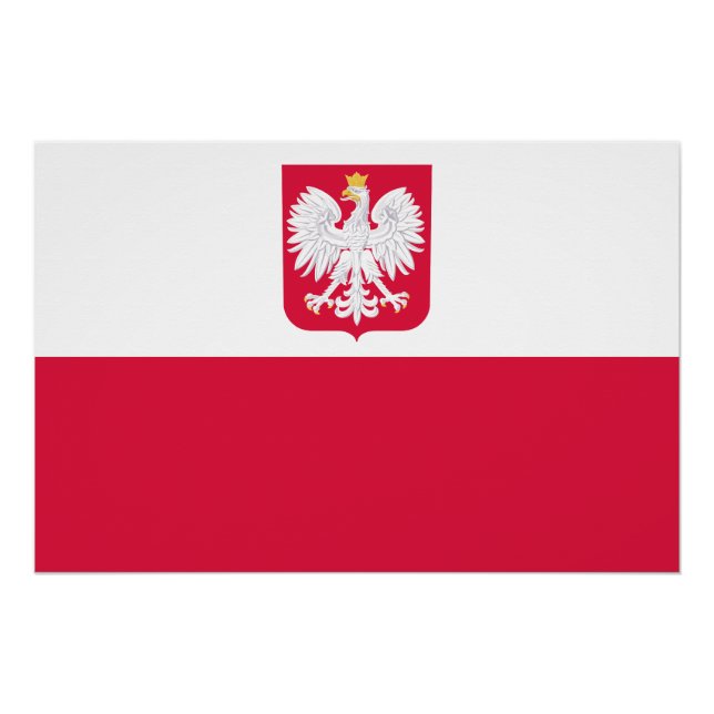Polenflagge Poster (Vorderseite)