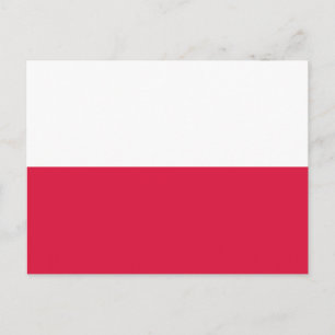 Polenflagge Postkarte