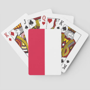 Polenflagge Spielkarten