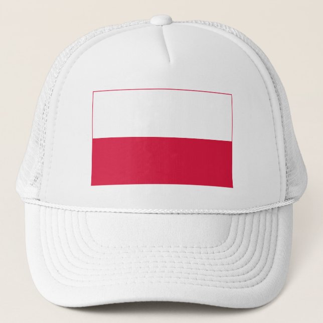 Polenflagge Truckerkappe (Vorderseite)