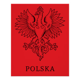 Polens Weißer Adler Zeitgenössisches Staatssymbol  Poster