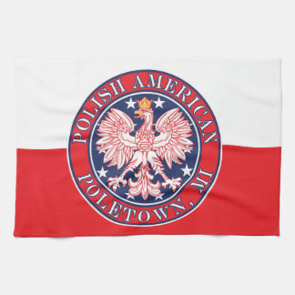 Poletown Michigan Polish Geschirrtuch