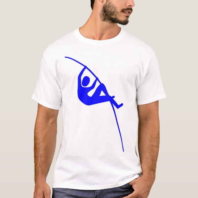 PoleVaulting - Blau T-Shirt (Vorderseite)