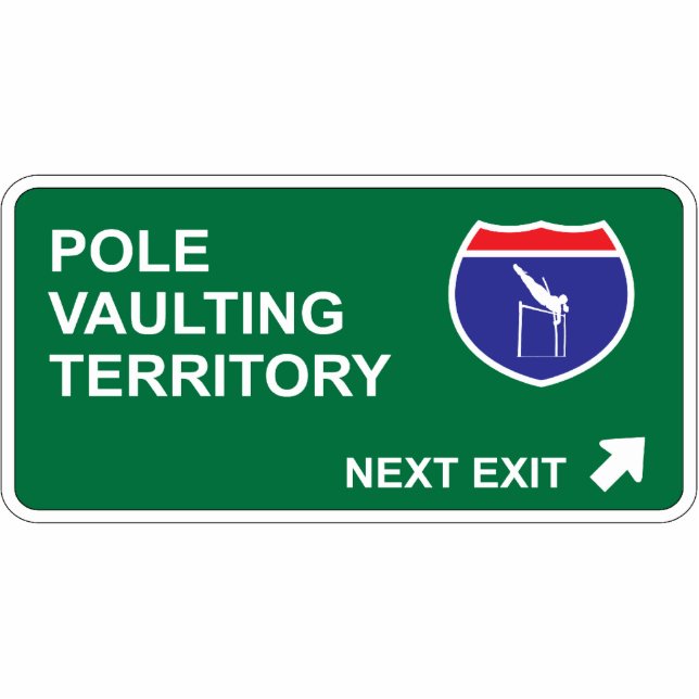 Polevaulting-folgender Ausgang Fotoskulptur Ornament (Vorne)