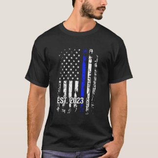 Police Abschluss 2023 Shirt Back Print Police Aca
