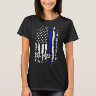 Police Abschluss Back Print USA Police Academy 20 T-Shirt