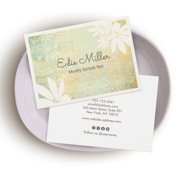 Police Abstraite de script  Gold Green (Créateur téléchargé)