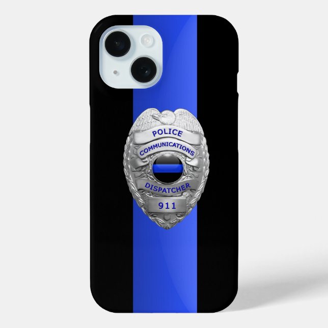 Police Abzeichen - dünne blaue Linie Case-Mate iPhone Hülle (Rückseite)