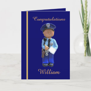 Police Academy Graduation Card Karte