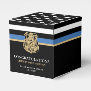 Police Blue Line Flag Abschluss Herzlichen Glückwu Geschenkschachtel