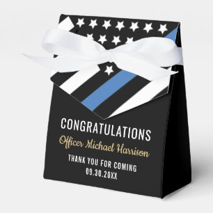 Police Blue Line Flag Herzlichen Glückwunsch Absc Geschenkschachtel