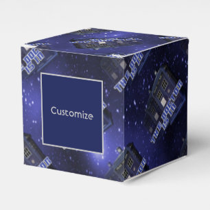 Police Call Box Cube Favor Box Geschenkschachtel