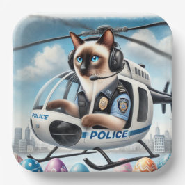 POLICE Chat Lover während der Osterferien Pappteller