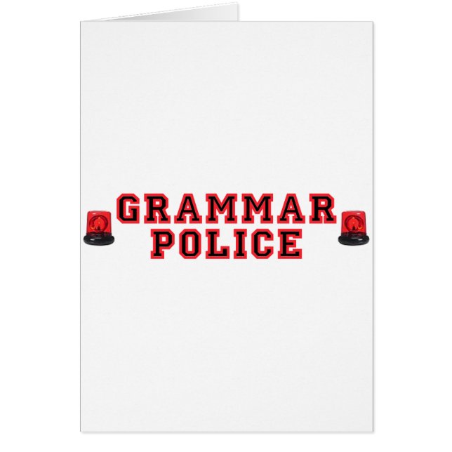 Police de grammaire (Devant)
